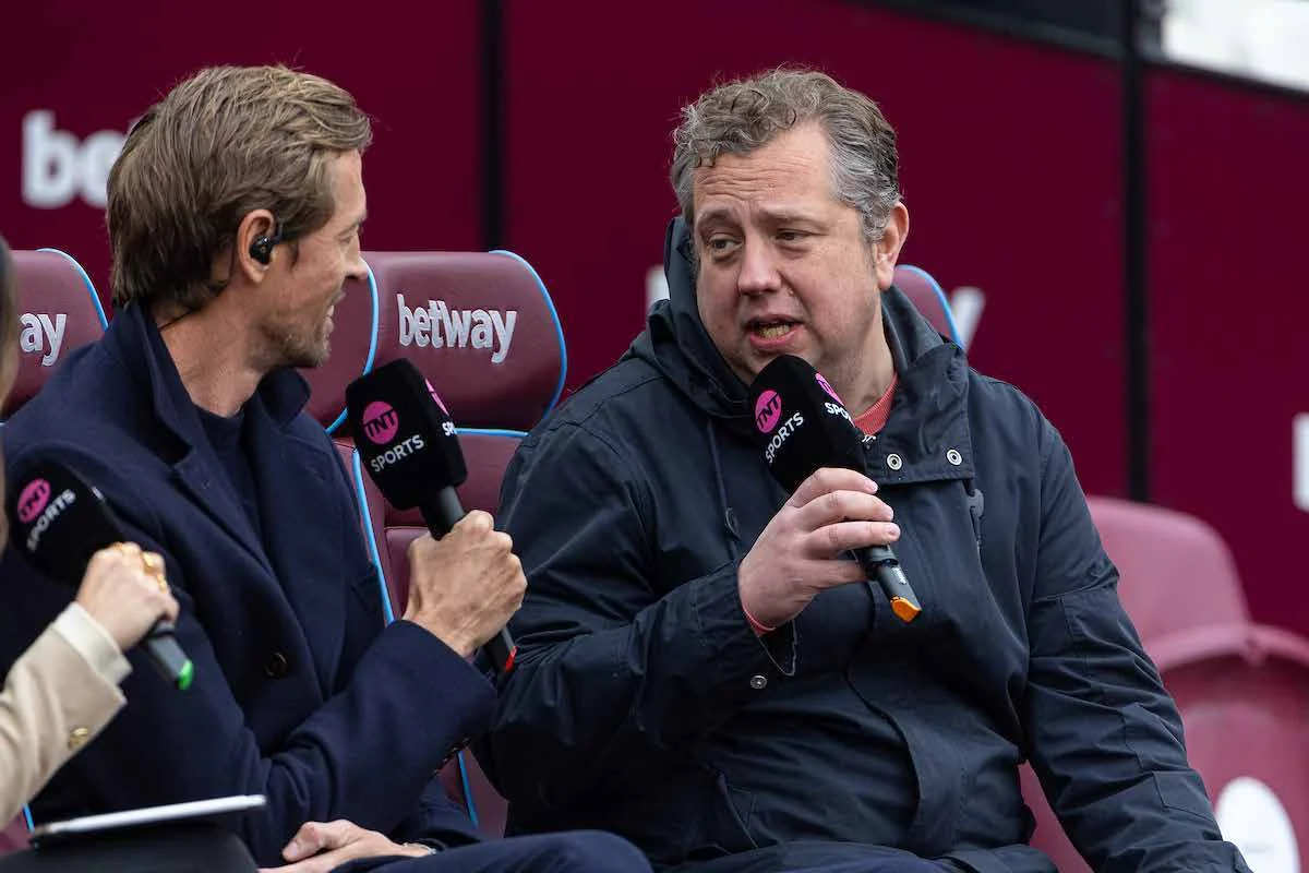 John Gibbons of The Anfield Wrap appearing on TNT Sports’ matchday coverage
